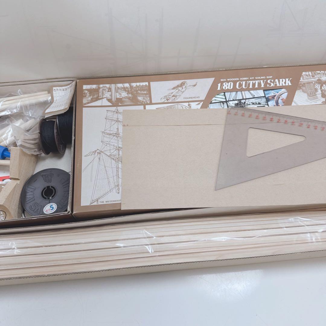 今井科学　プラモデル　カティーサーク1/80スケール 木製帆船模型キット