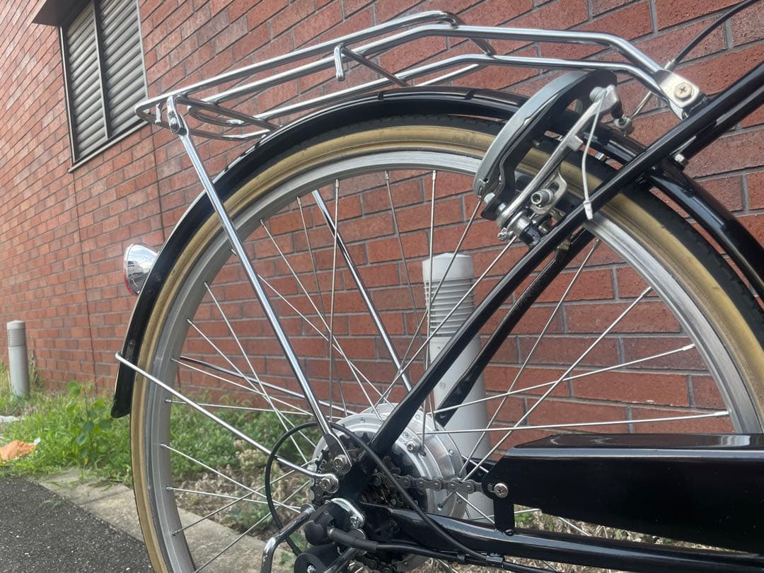 電動アシスト自転車 シティタイプ 黒 クロスバイク　26インチ　訳あり　美品