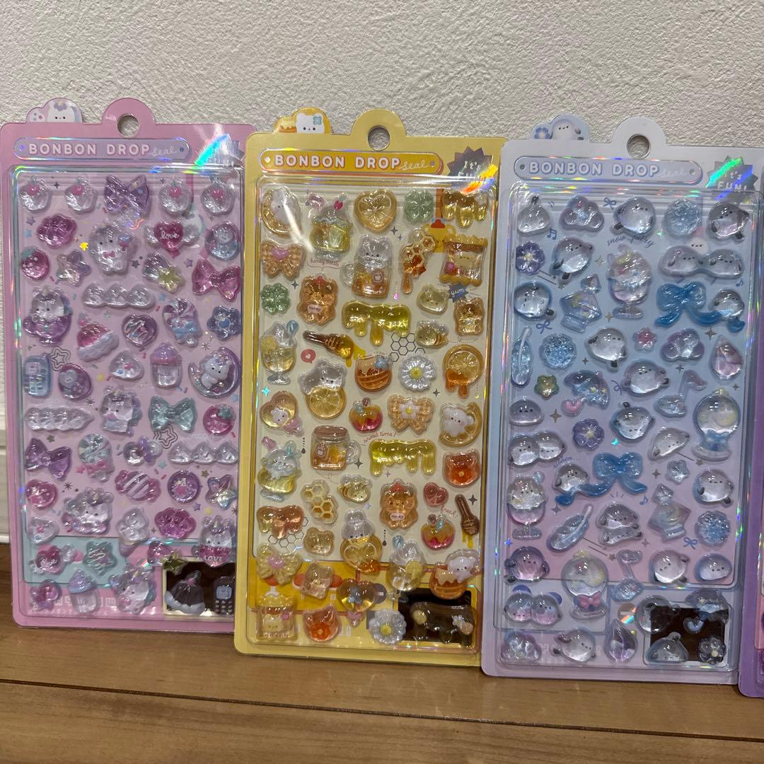 【正規品】ボンボンドロップシールユニコーン しまえなが ニーハオ はちみつ 4点
