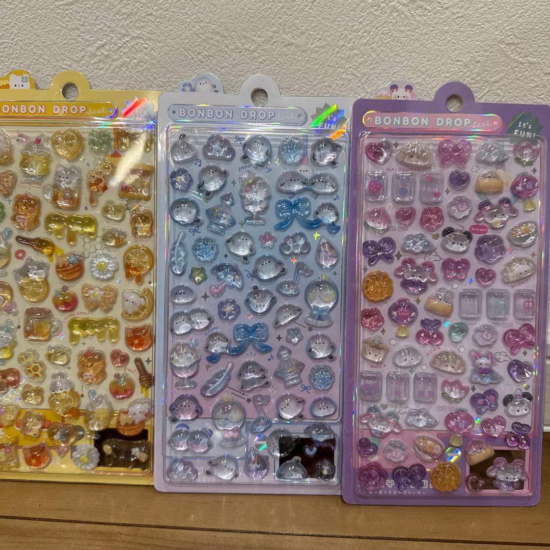 【正規品】ボンボンドロップシールユニコーン しまえなが ニーハオ はちみつ 4点