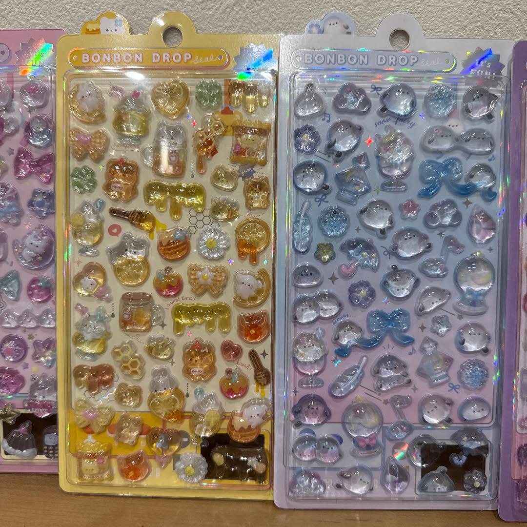 【正規品】ボンボンドロップシールユニコーン しまえなが ニーハオ はちみつ 4点