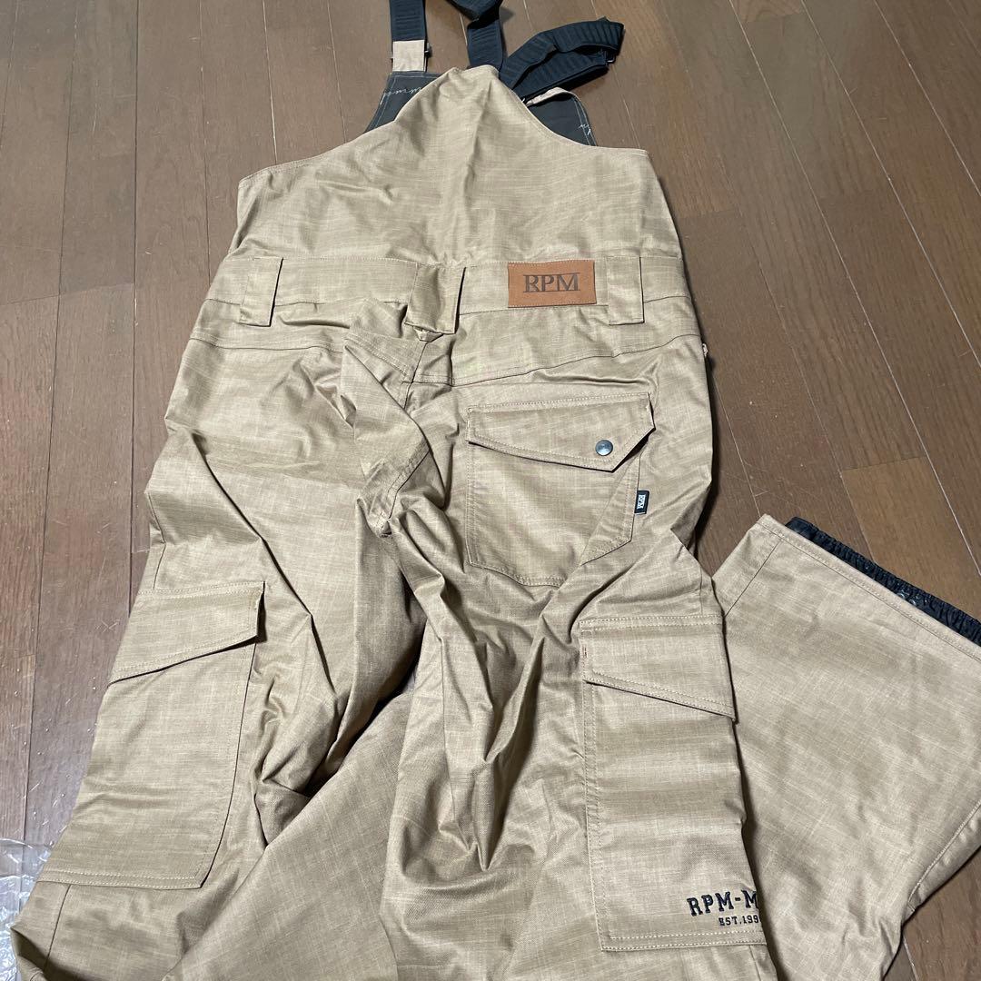 【新品】RPM ベージュ オーバーオール　ビブパンツ
