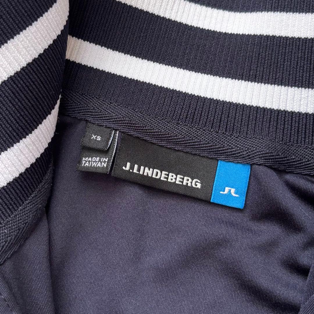 【美品】J.LINDEBERG ジェイリンドバーグ ハイネックハーフジップシャツ