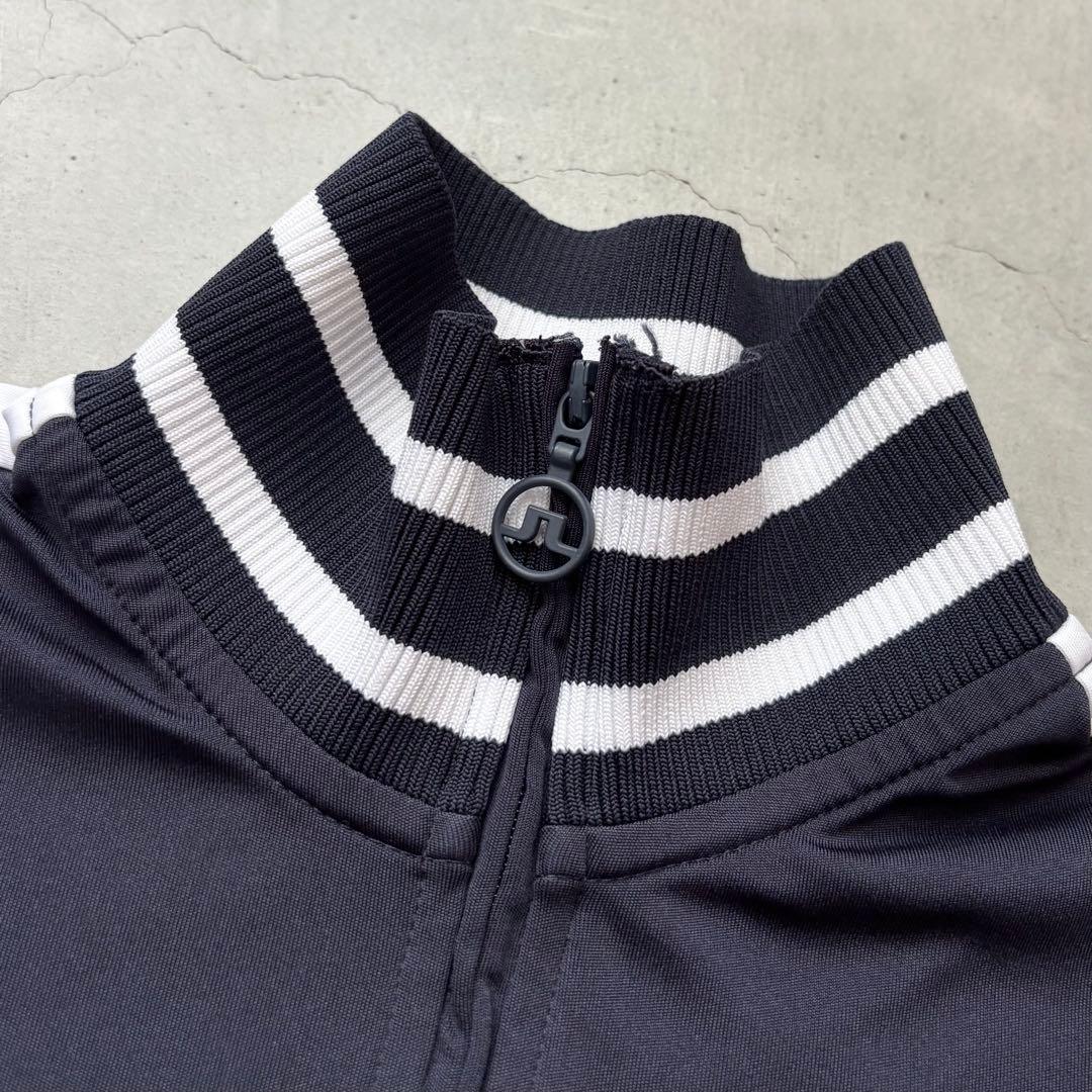 【美品】J.LINDEBERG ジェイリンドバーグ ハイネックハーフジップシャツ