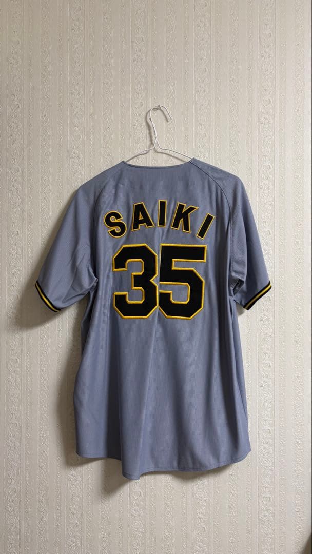 阪神タイガース 才木浩人 ユニフォーム ビジター Mサイズ 90周年ワッペン