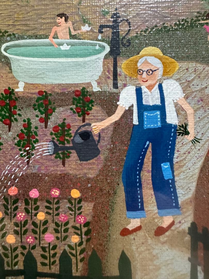 アンビエール　油絵　1点もの　希少な80年代の作品　コレクターもの　真作