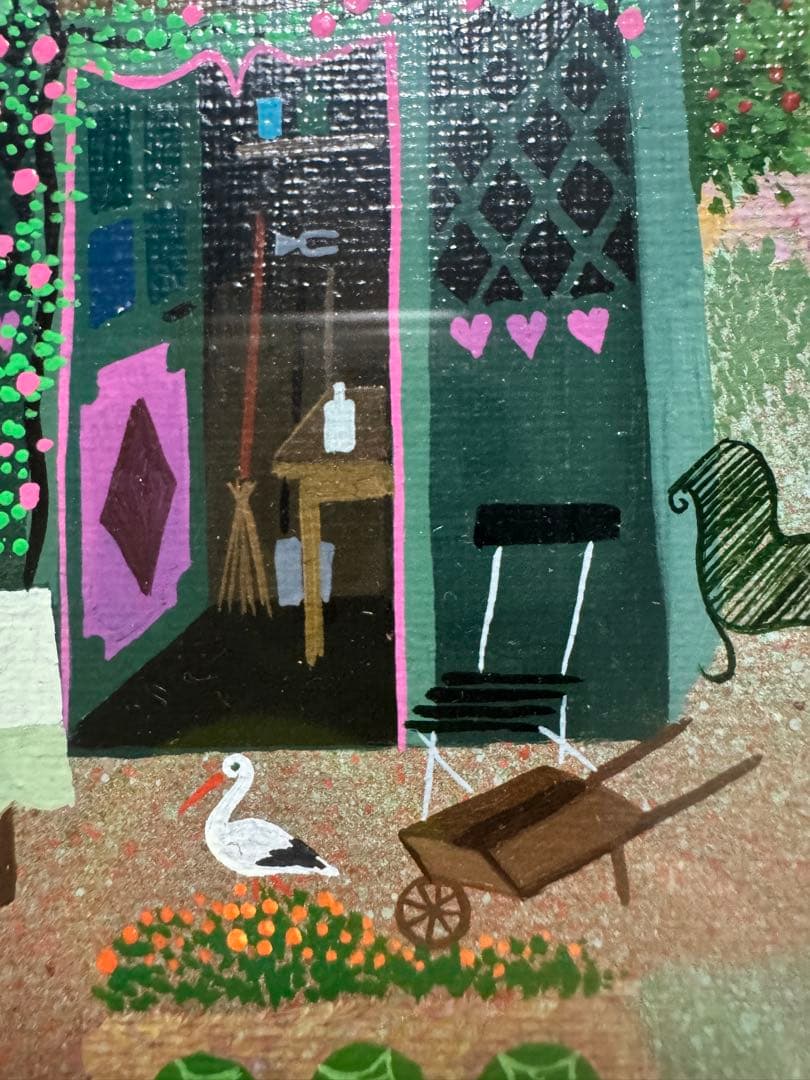 アンビエール　油絵　1点もの　希少な80年代の作品　コレクターもの　真作