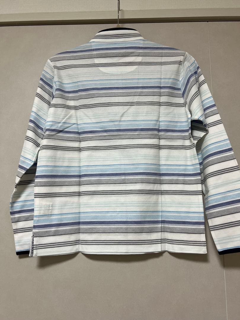 BURBERRY GOLF ストライプ ハーフジップシャツ