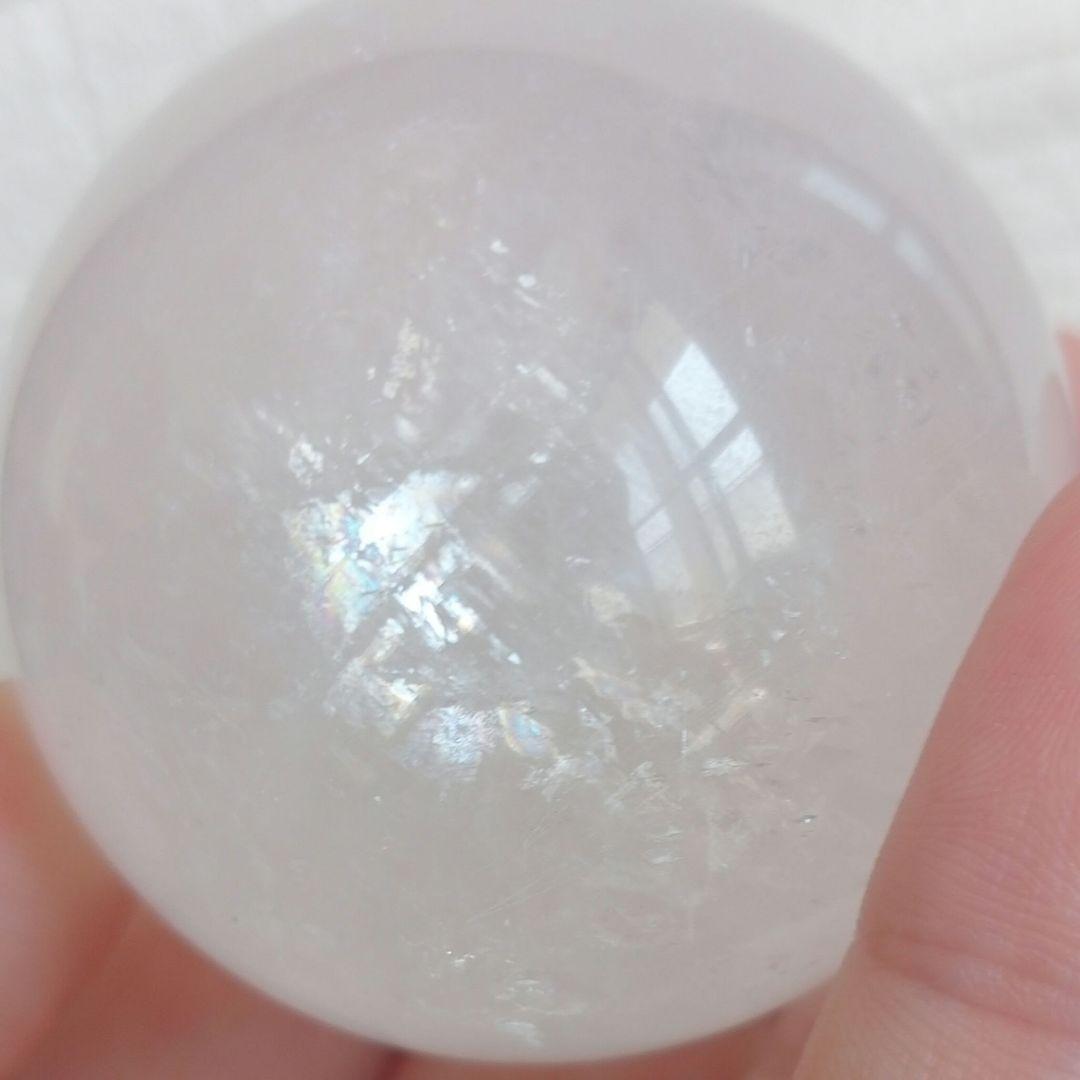 シラ　虹　ホワイト水晶