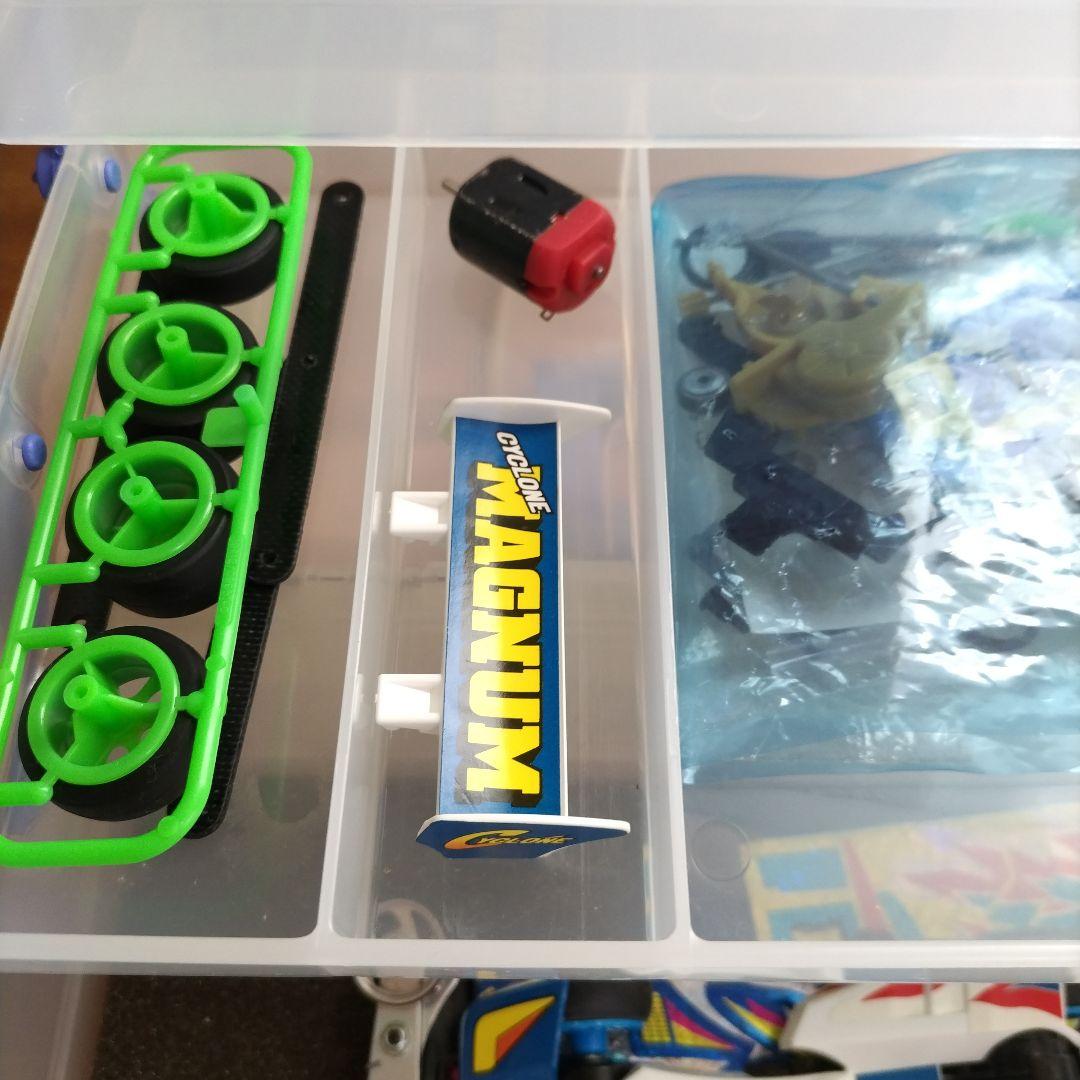 MINI 4 CASE　クリア/パープル（ミニ四駆・サイクロンマグナム付き）