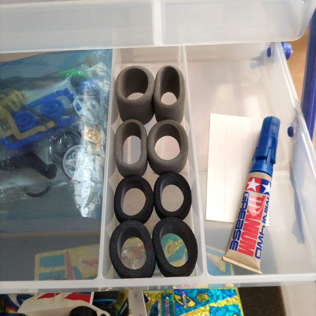 MINI 4 CASE　クリア/パープル（ミニ四駆・サイクロンマグナム付き）