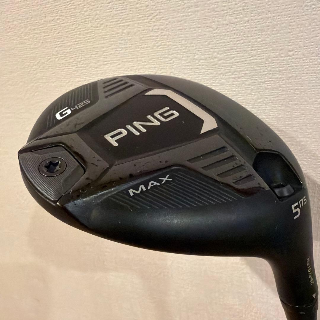ping G425 MAX 5W シャフト、ヘッドカバー付き