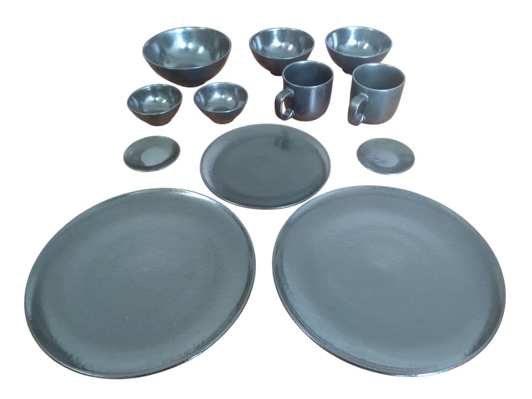 ★無印良品★ 黒釉 磁器食器シリーズ ブラック まとめ売り