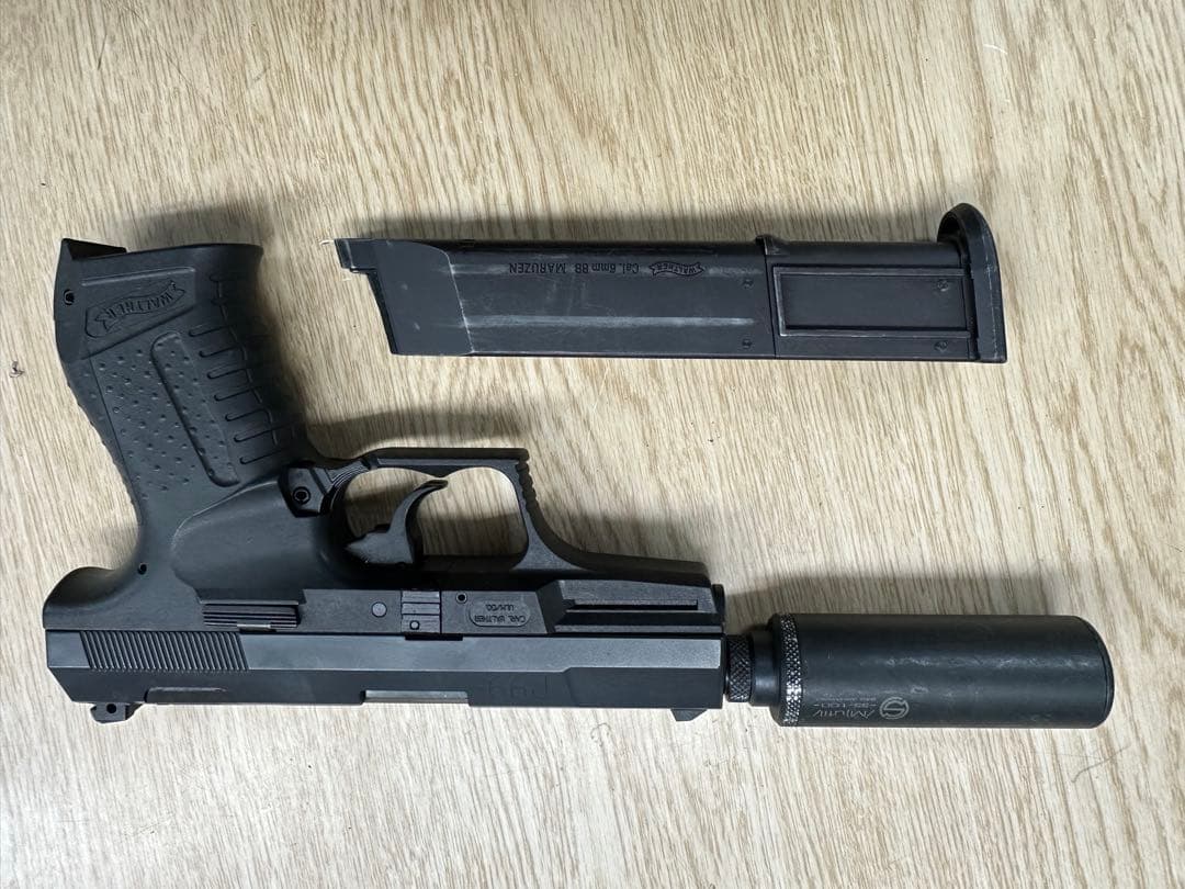 マルゼン製 ワルサーP99 ロングマガジン サプレッサー