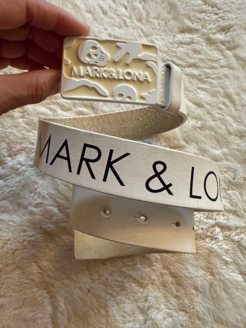 【お値打ち】Mark and Lona ベルト　ホワイト