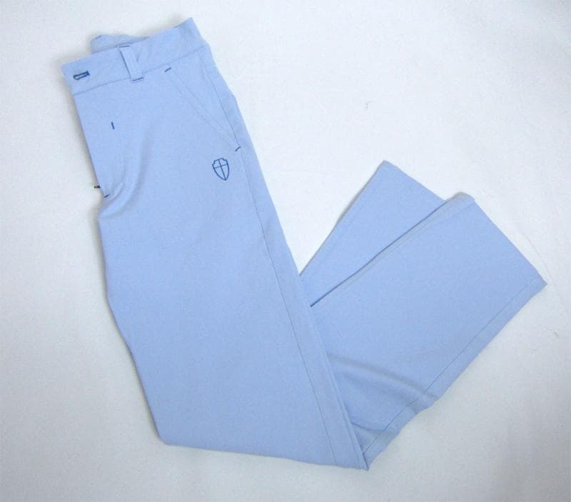 【新古品】ゴルフパンツ　水色ストレッチパンツ　Mサイズ　タグ付き