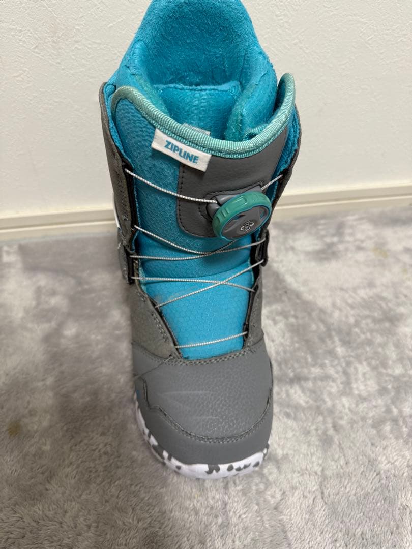Burton ZIPLINE BOA キッズスノーボードブーツ 22cm
