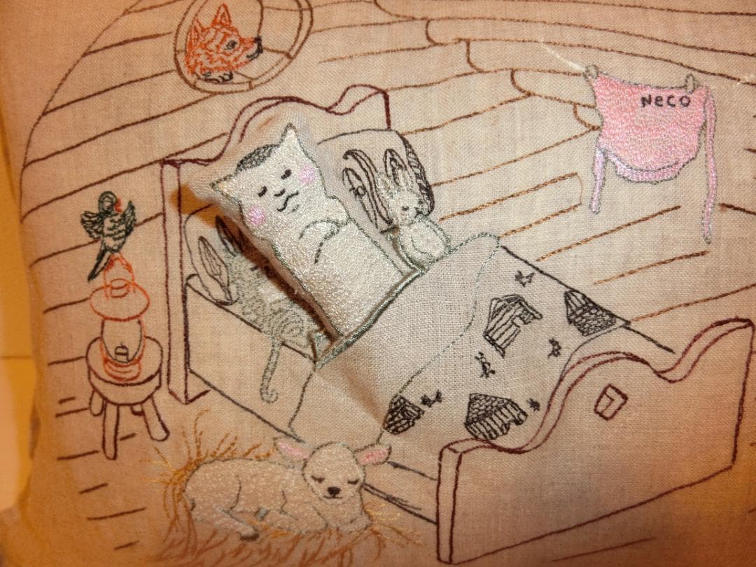 新品・美品　 Coral & Tusk クッションカバー きょうの猫村さん