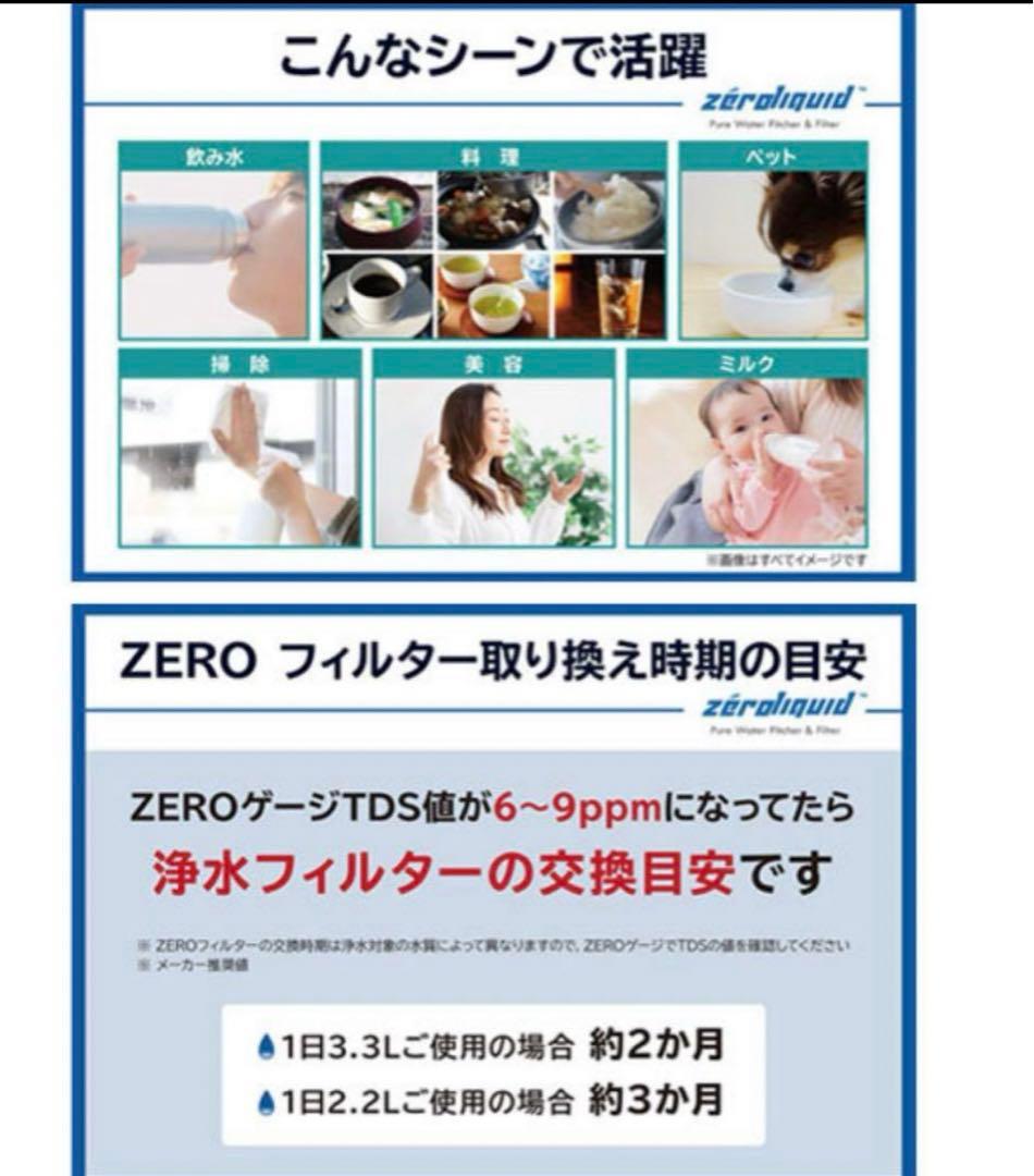 未使用　訳あり　6層浄水フィルター搭載 ZEROピッチャー