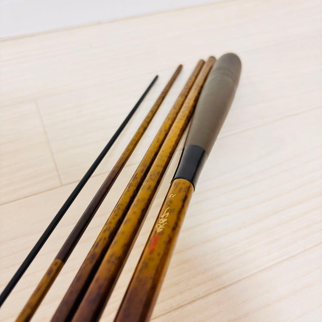 SHIMANO シマノ　へら　へら竿　朱紋峰　先ぬけ 15尺