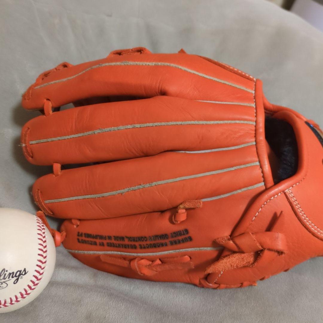 【ｋママ様用】Mizuno 軟式グローブ オレンジ ボール付き