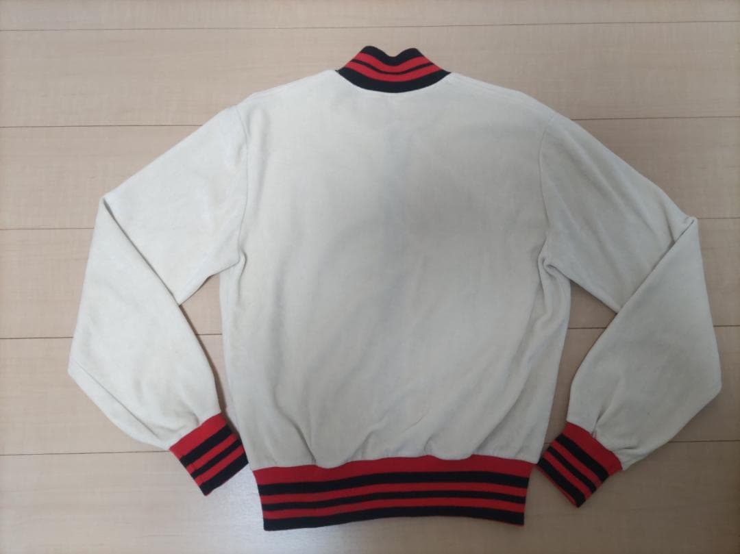 【FILA　フィラ】ビンテージ古着　ベロアジャージ　M　ホワイト