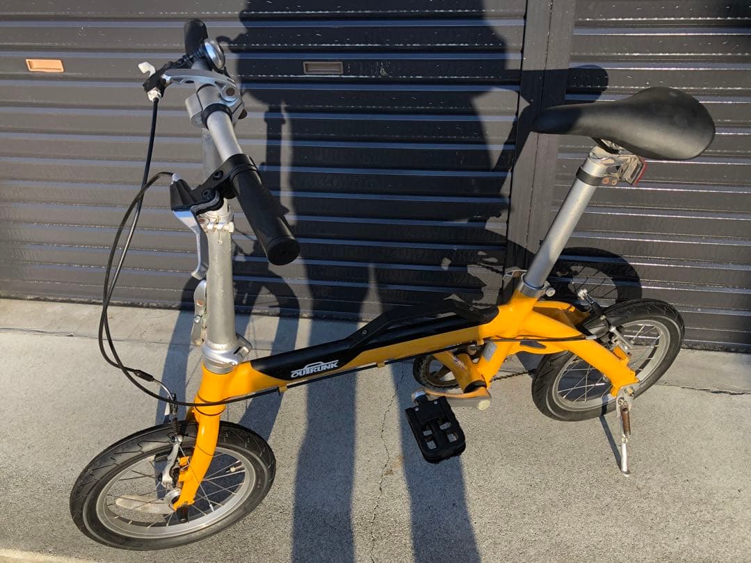 折りたたみ自転車 イエロー アルミフレーム