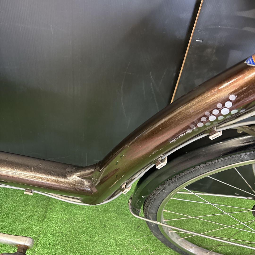 電動自転車 BS Angelino ブラウン 3人乗り対応　29
