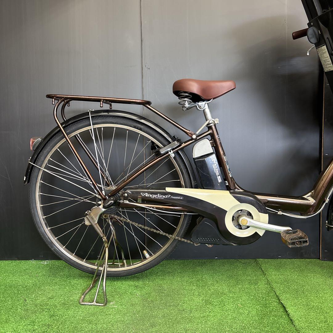 電動自転車 BS Angelino ブラウン 3人乗り対応　29