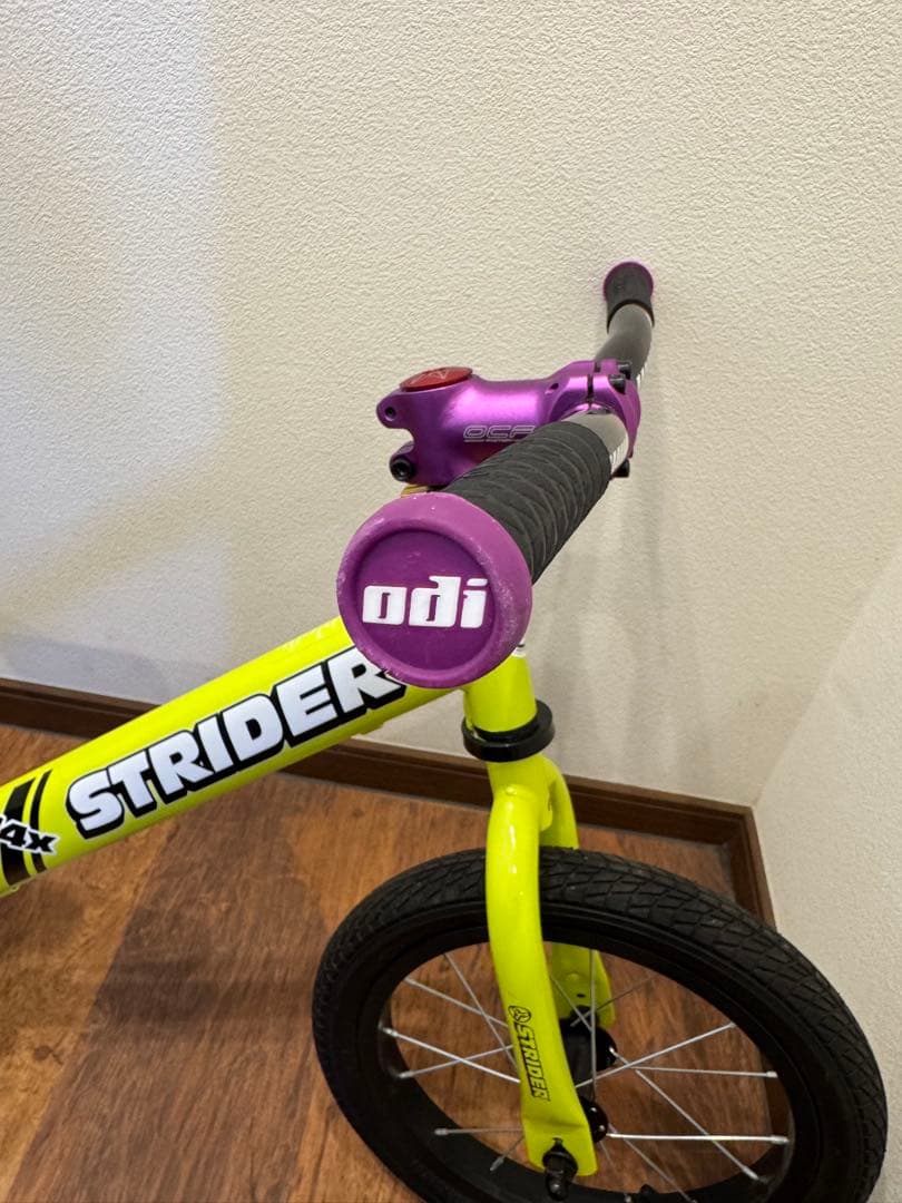 STRIDER 14x ストライダー　バランスバイク ライムイエロー カスタム