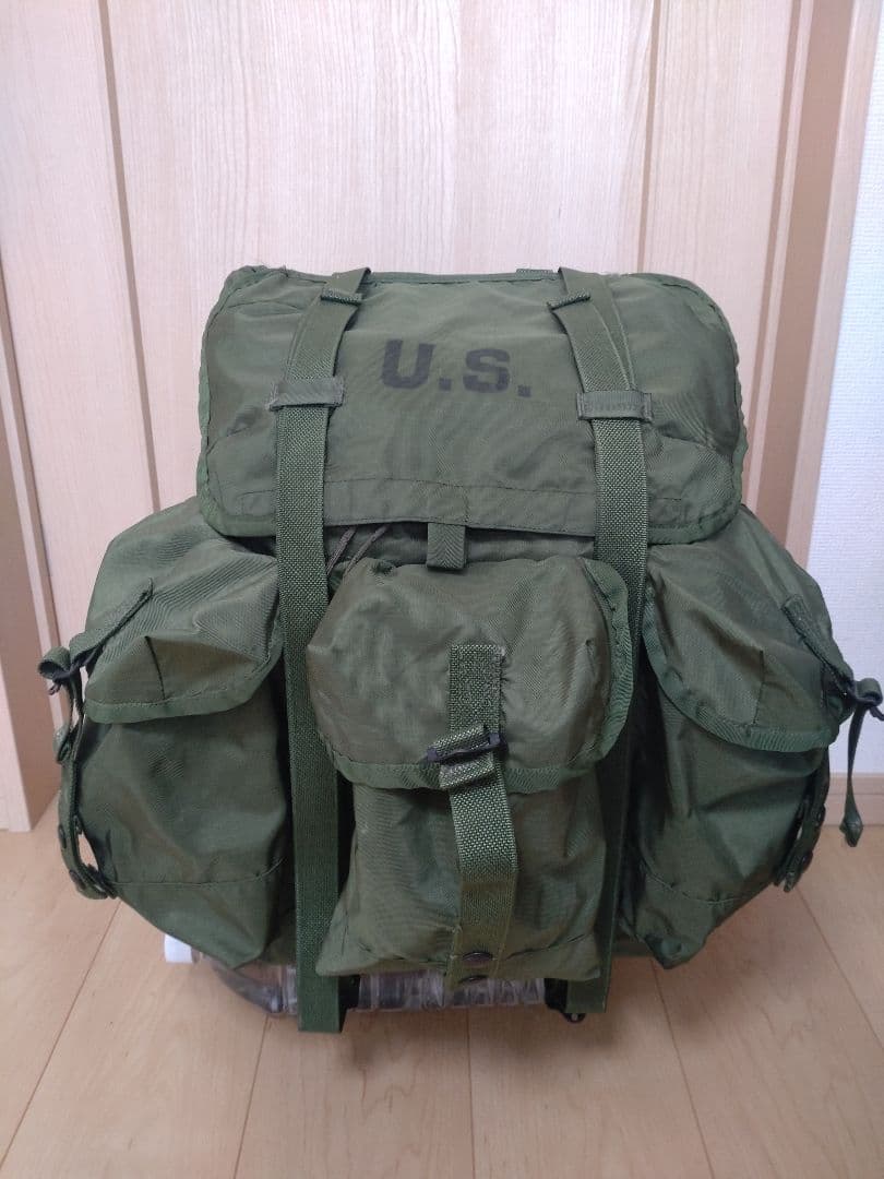 米軍実物 アリスバッグ アルミフレーム付き ＯＤ色　ミディアム