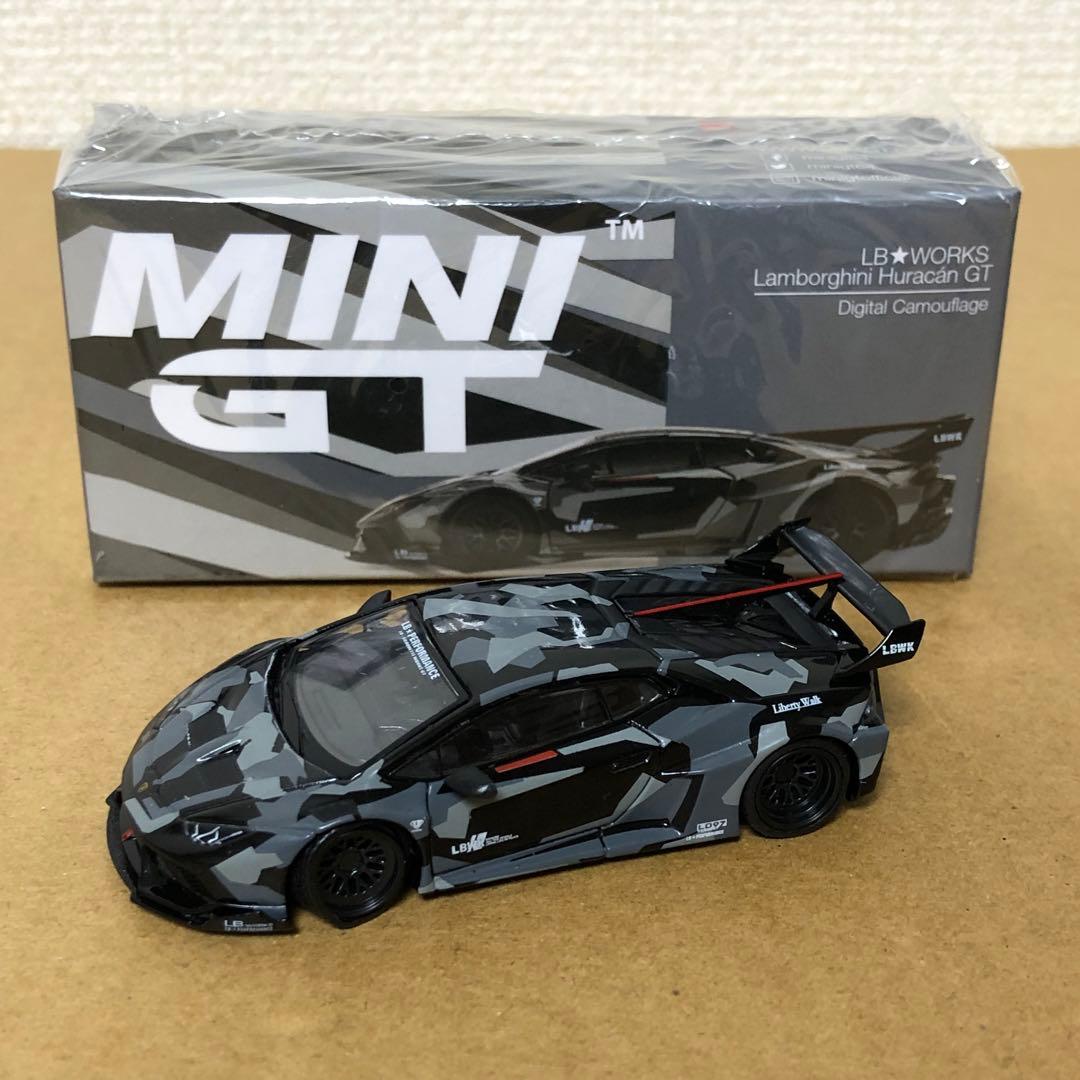 MINI GT　LBワークス　ランボルギーニ ウラカン　デジタル カモフラージュ