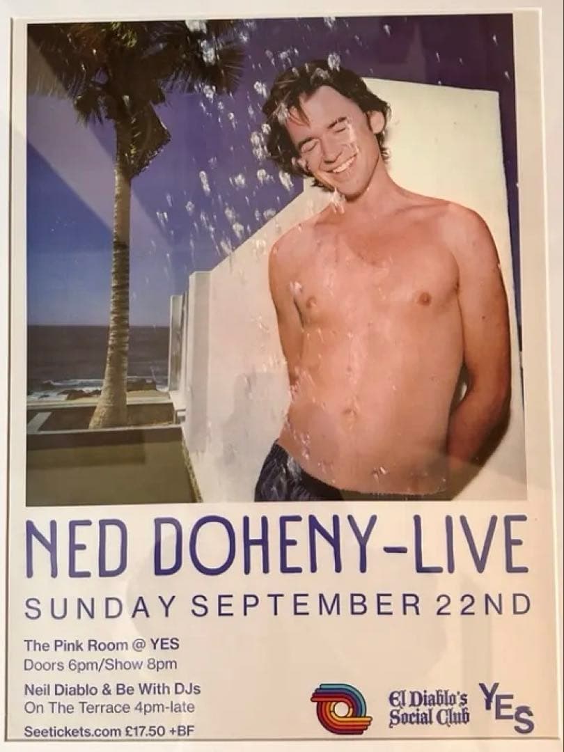 激レア ネッドドヒニー Ned Doheny ライブ　ポスター