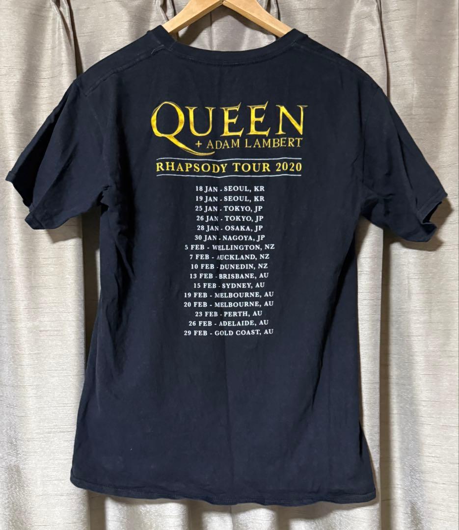 【公式】QUEEN + アダム・ランバート 2020 ツアーTシャツ M