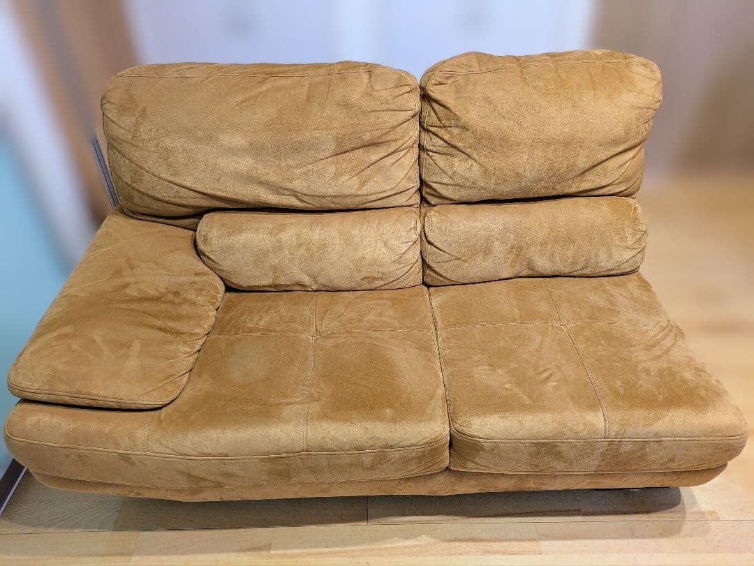 ①　関家具　リラックスフォーム　トレビソ　スモールカウチ左　キャメル