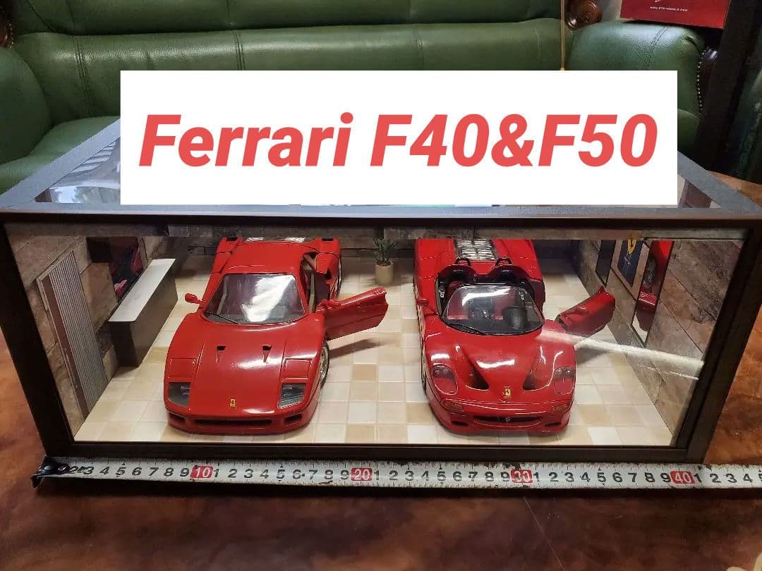 フェラーリF40 F50 1/18ジオラマセット　ポスター　LED　ブラーゴ