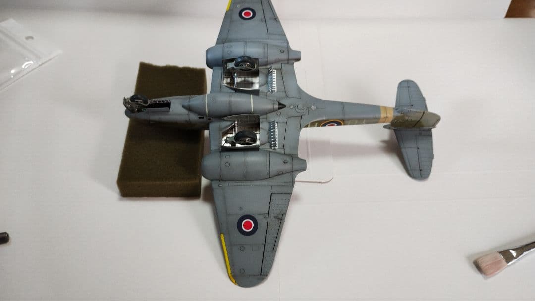 プラモデル完成機　1/48　グロスターミーティアF.3