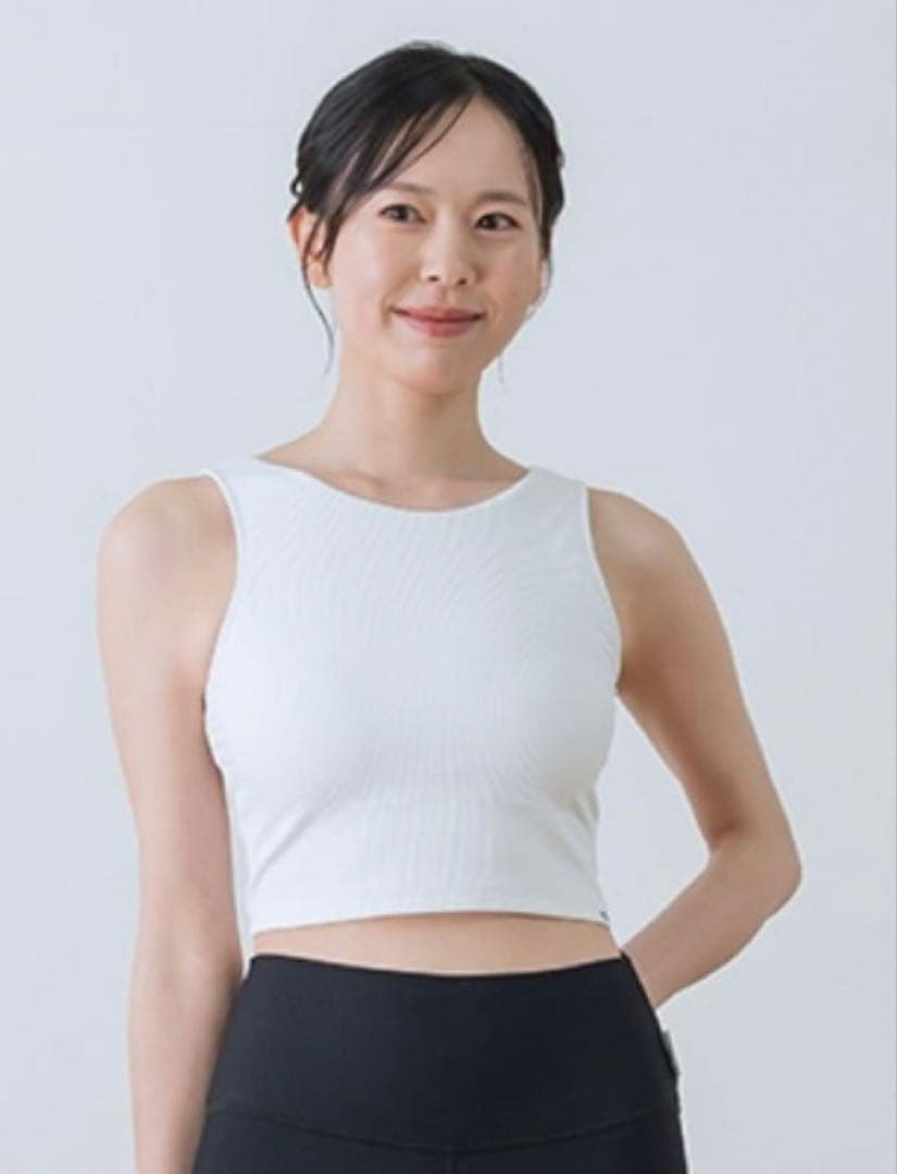 新品【SUKALA】　アメリカンスリーブリブショートタンクトップ/M