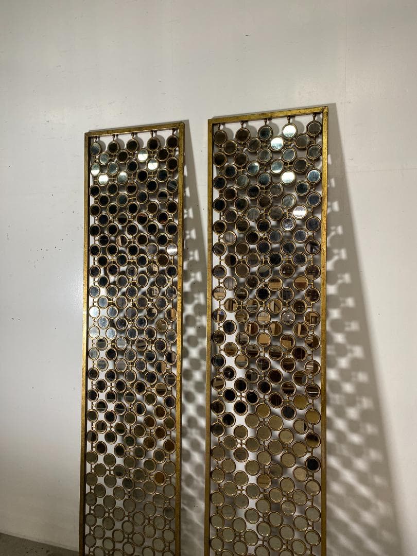 フランス アンティーク l and Mirror Screen 鏡