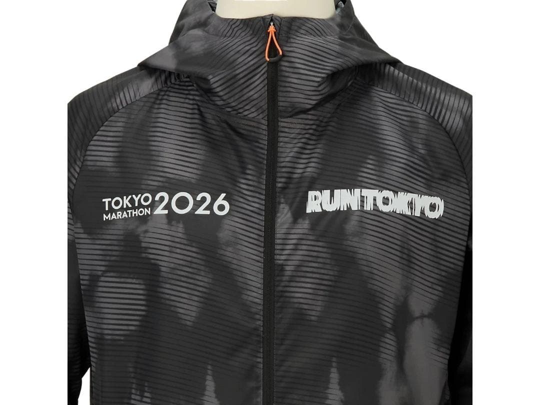 ASICS東京マラソン2026RUN TOKYOウィンドブレーカーブラック S