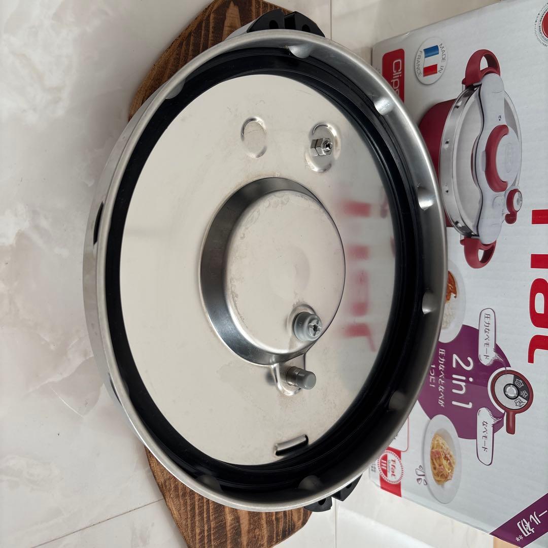 T-fal 2in1圧力鍋　クリプソミニットデュオ　レッド　5.2L 5号