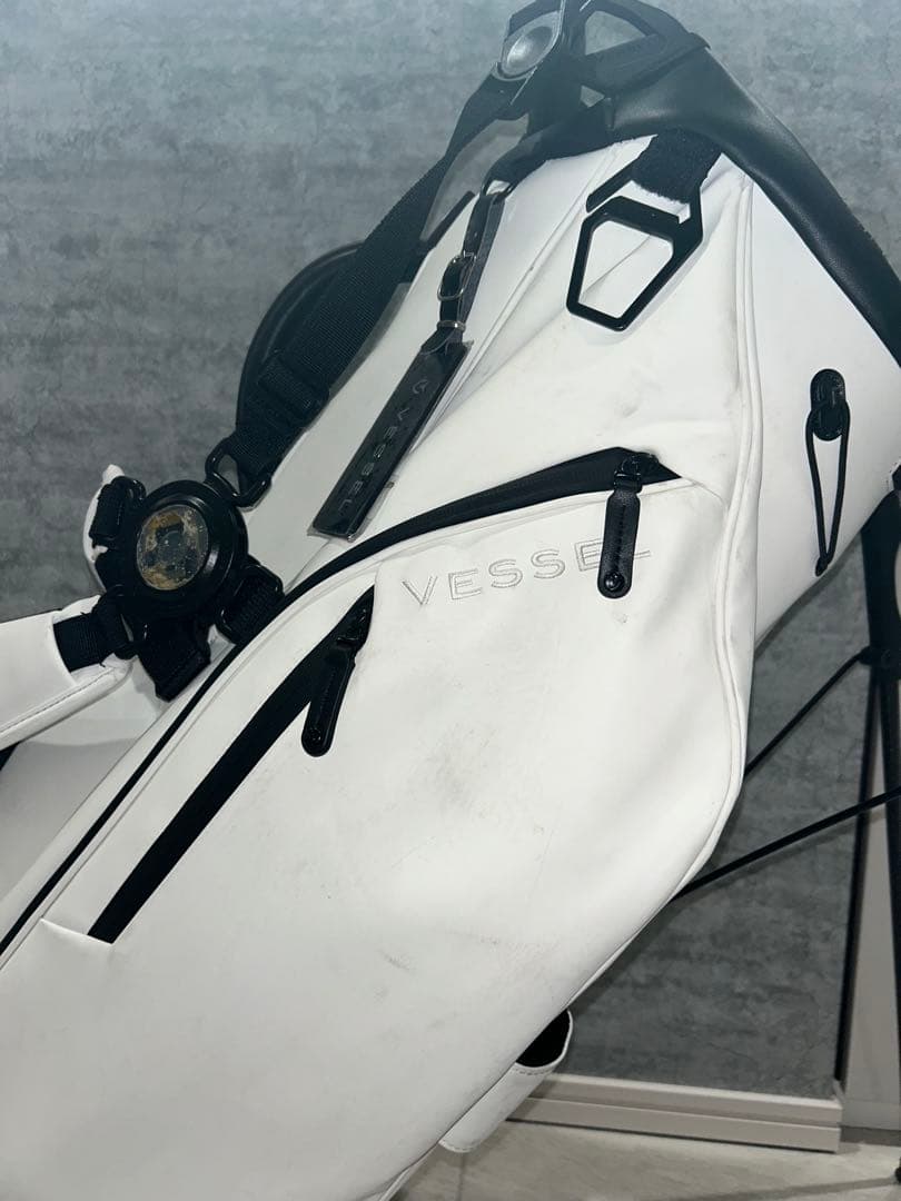 Vessel ホワイト キャディバッグ