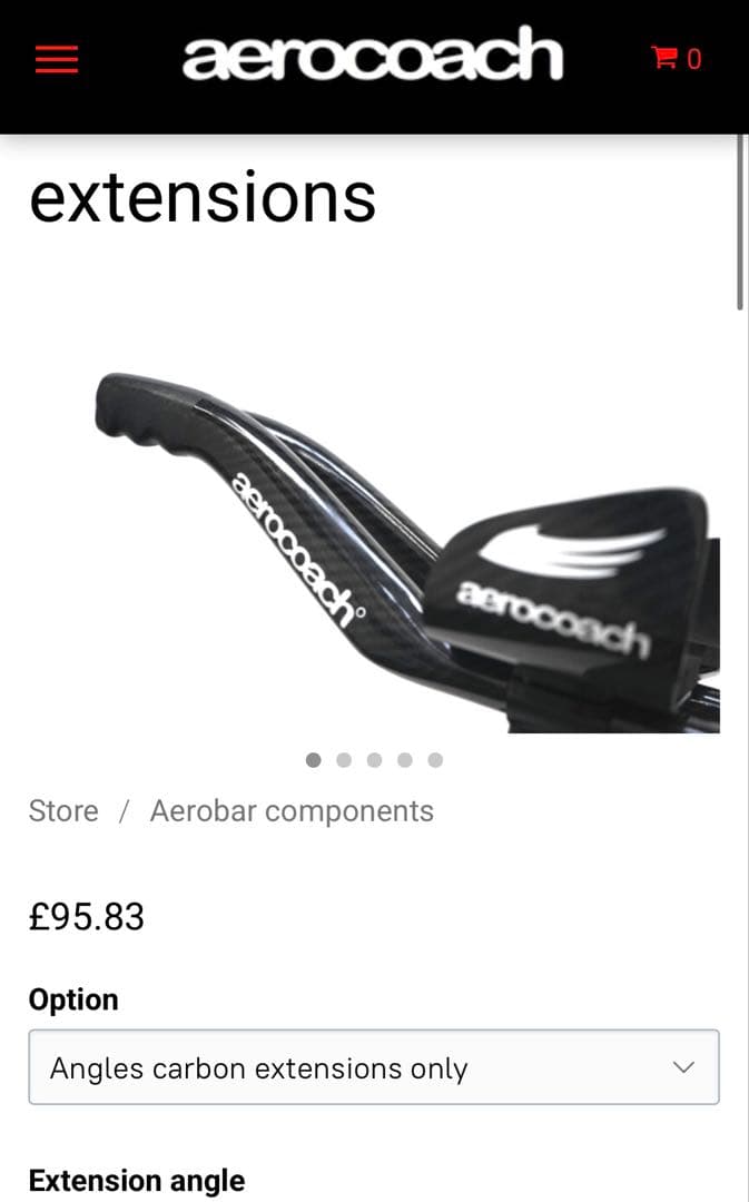 美品 AeroCoach Angles カーボンDHバー 25度 22.2mm