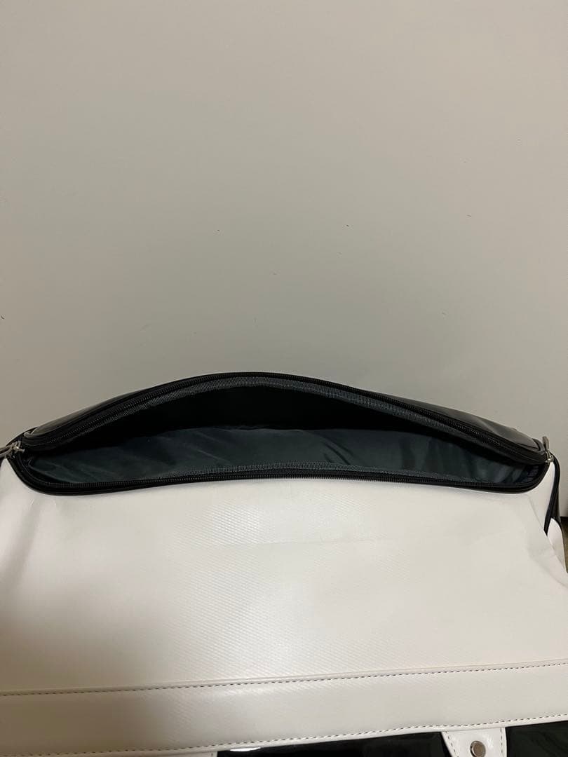 【極美品】 adabat ゴルフバッグ ホワイト 2way ベルト付き ボストン