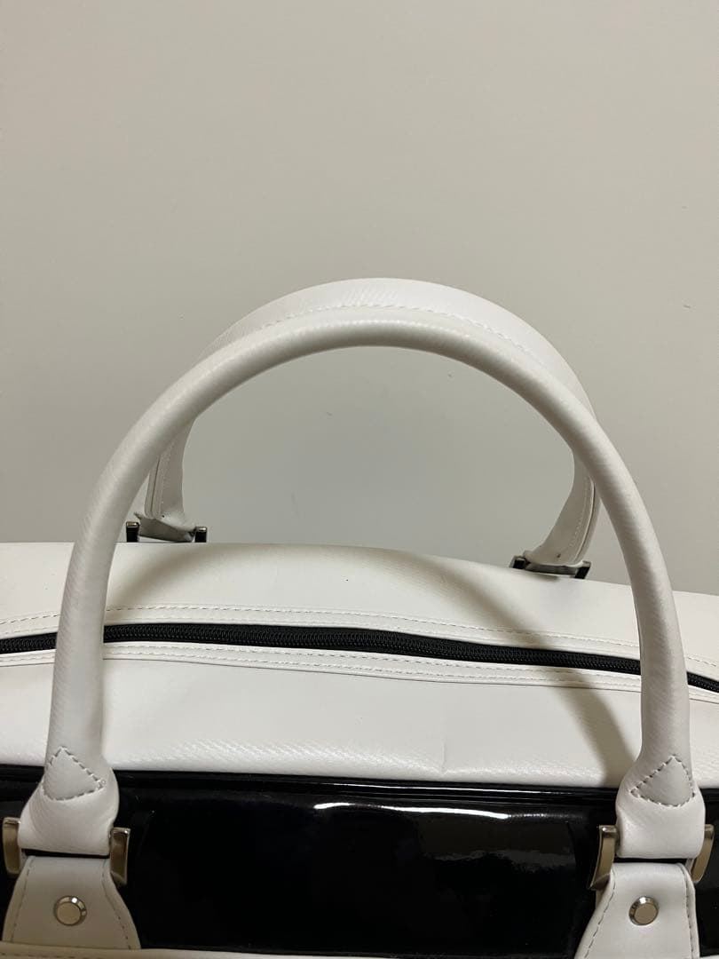 【極美品】 adabat ゴルフバッグ ホワイト 2way ベルト付き ボストン