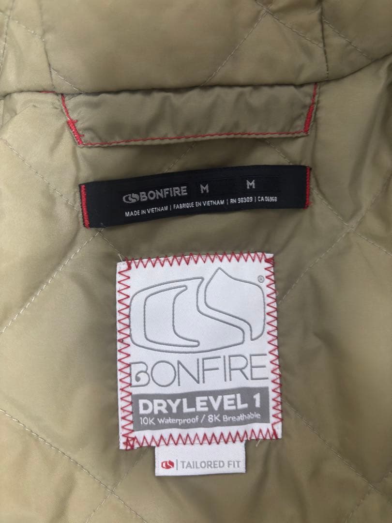 【美品】Bonfire スノーボードウェア ジャケット 10K防水 Mサイズ
