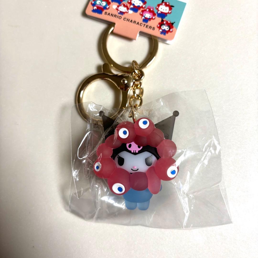 サンリオミャクミャク　立体キーホルダー　クリア　マイメロ　シナモンクロミパステル
