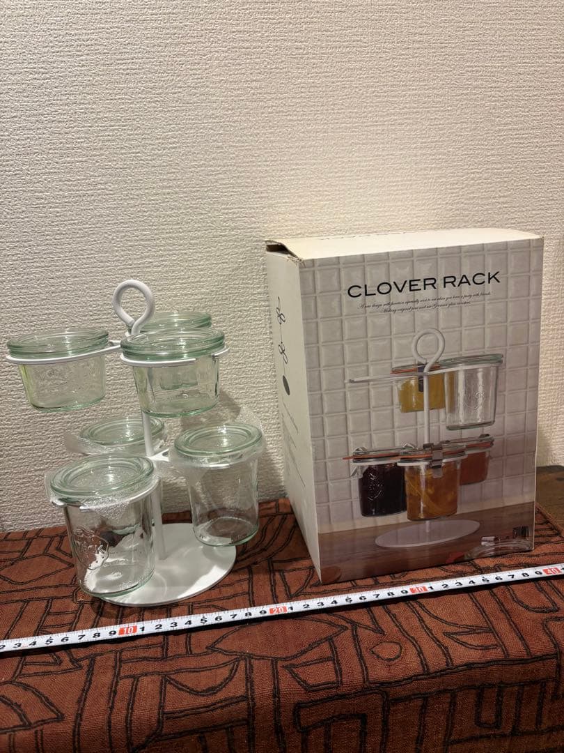 【廃盤品】WECK ウェック クローバーラック 収納ラック 調味料　保存容器