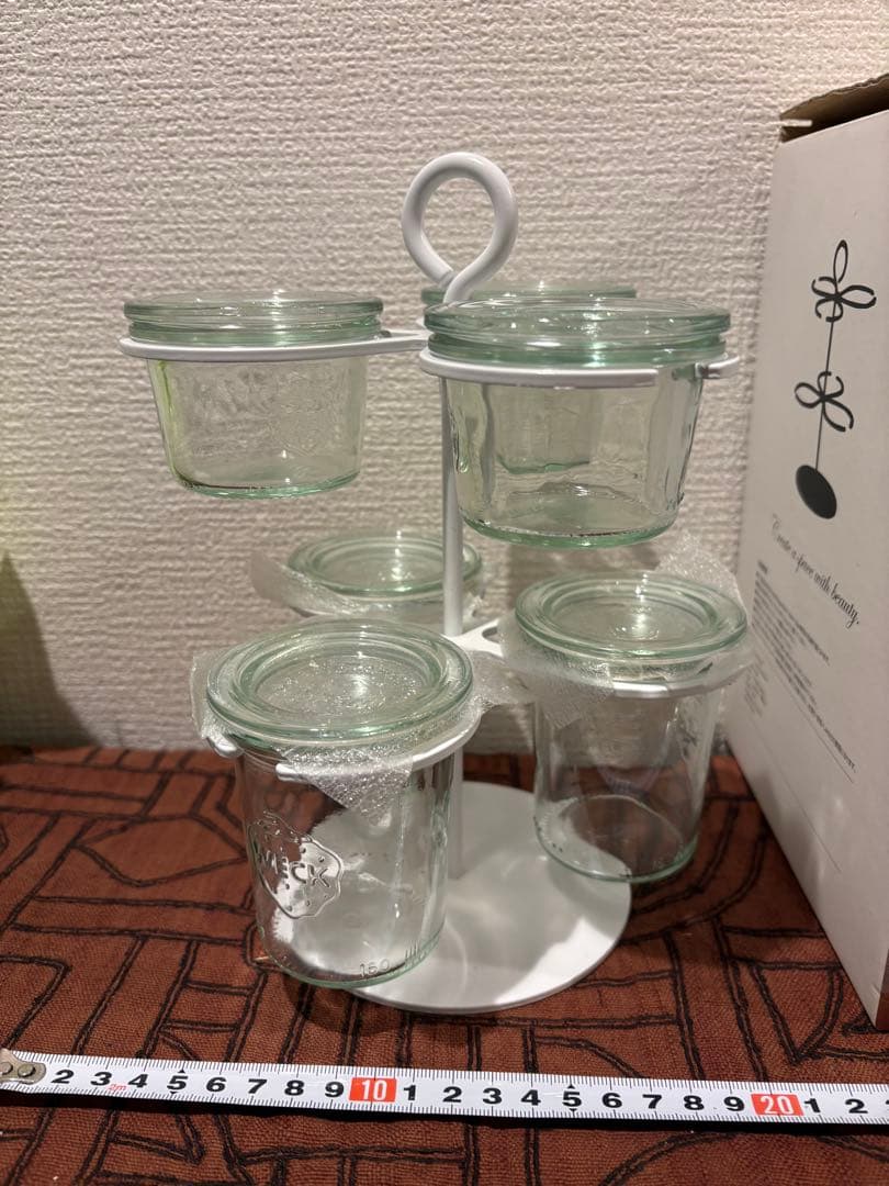 【廃盤品】WECK ウェック クローバーラック 収納ラック 調味料　保存容器