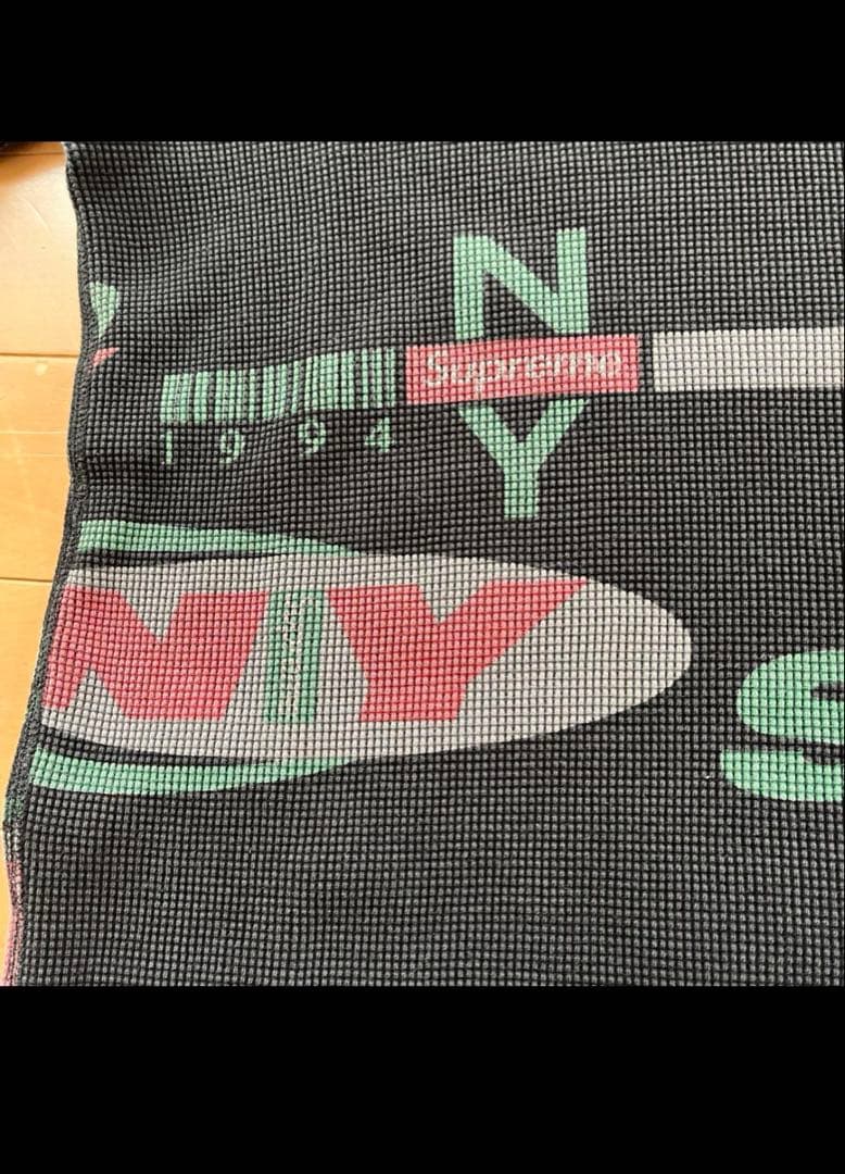 Supreme　ニューヨーク総柄ワッフルサーマル長袖Tシャツ カットソー